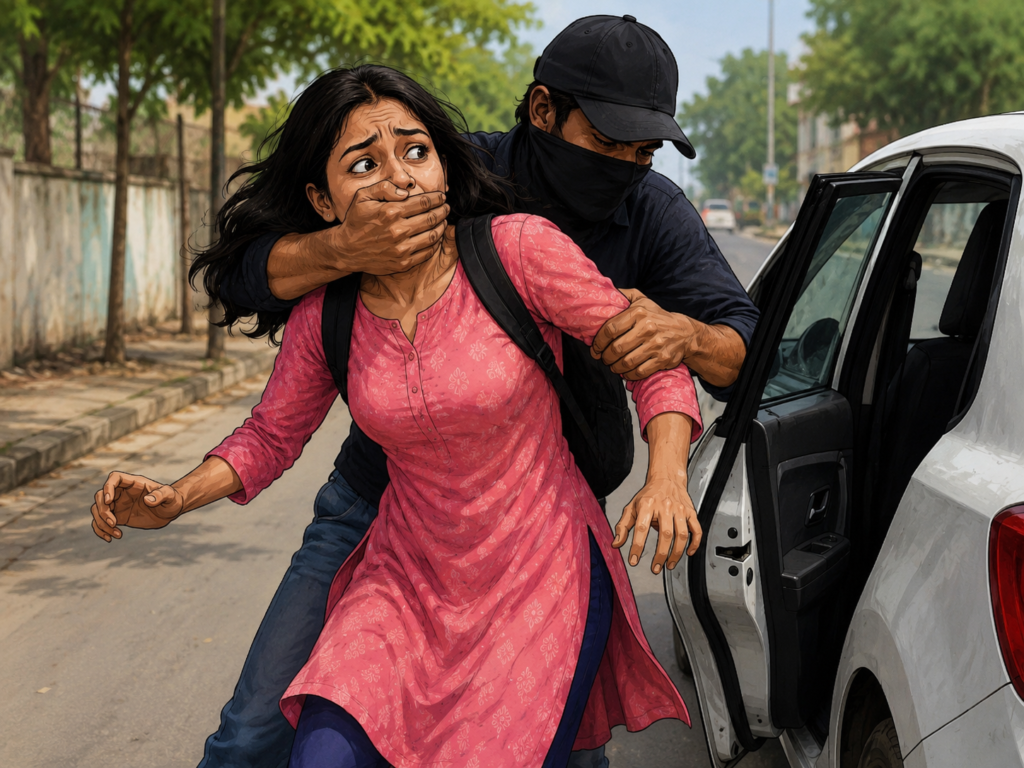 CG: रायपुर में दिनदहाड़े युवती का अपहरण कर बनाया बंधक, चाकू की नोेक पर दिया वारदात को अंजाम, पुलिस जांच में जुटी