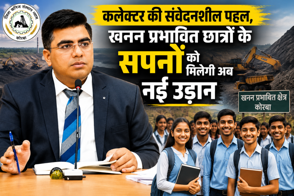 CG: कलेक्टर कुणाल दुदावत की संवेदनशील पहल, ‘खनन प्रभावित छात्रों के सपनों को मिलेगी नई उड़ान, DMF की शिक्षा योजना से उच्च शिक्षा का रास्ता होगा आसान’
