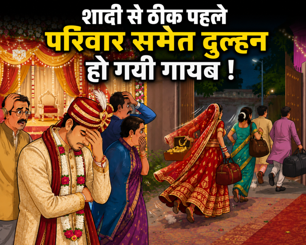 CG: छत्तीसगढ़ के इस जिले में शादी से ठीक पहले परिवार समेत दुल्हन हो गयी लापता, शादी की खुशियों के बीच दुल्हा पहुंचा थाने, जेवर और मोबाइल लेकर फरार होने का आरोप