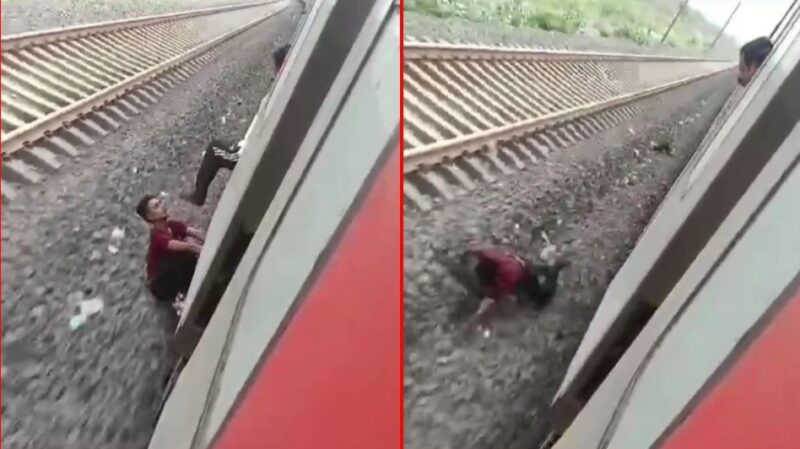 Video : चलती ट्रेन में ‘तालिबानी सजा’! मोबाइल चोरी के आरोपी को यात्री ने मारी लात, ट्रेन से गिरा युवक…वीडियो वायरल, यात्री गिरफ्तार